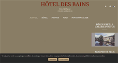 Desktop Screenshot of hoteldesbains.fr