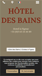 Mobile Screenshot of hoteldesbains.fr