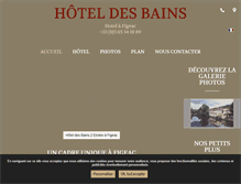 Tablet Screenshot of hoteldesbains.fr